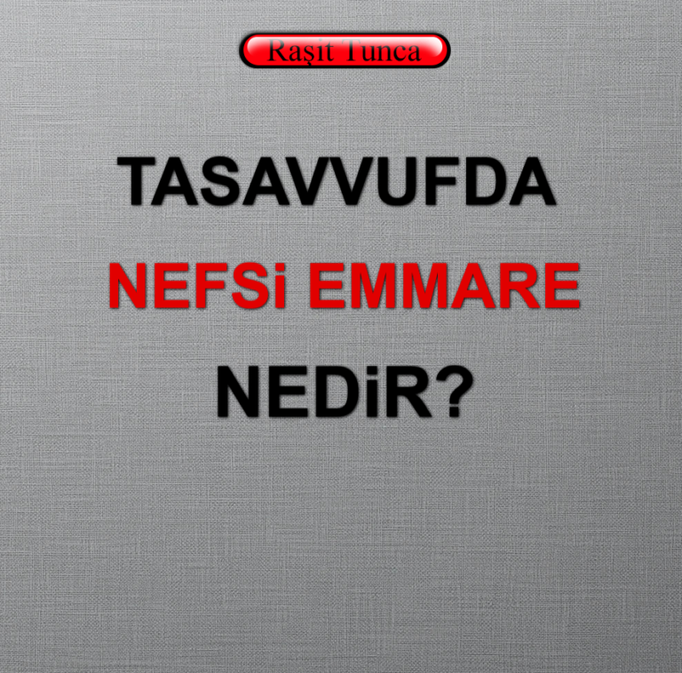 Tasavvufta Nefs-i Emmare Nedir